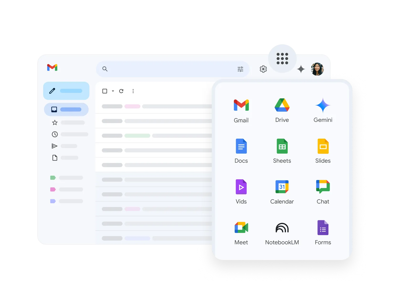 Gmail business email interface