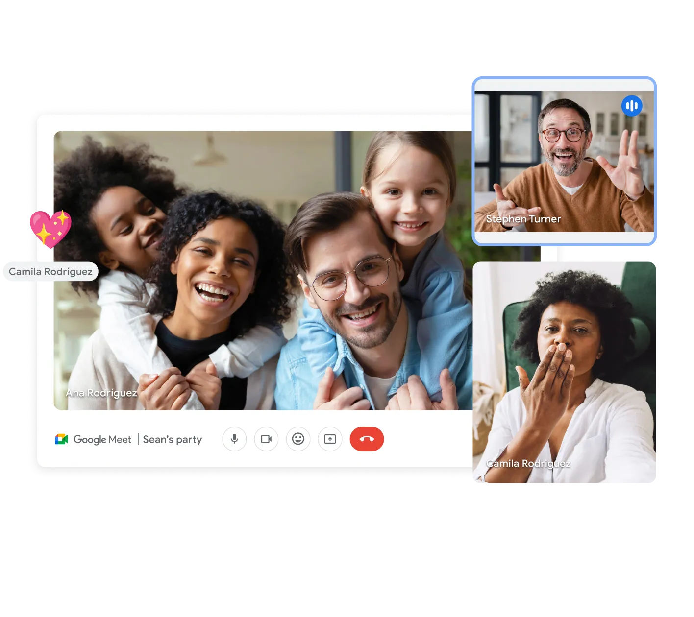Google Meet interface