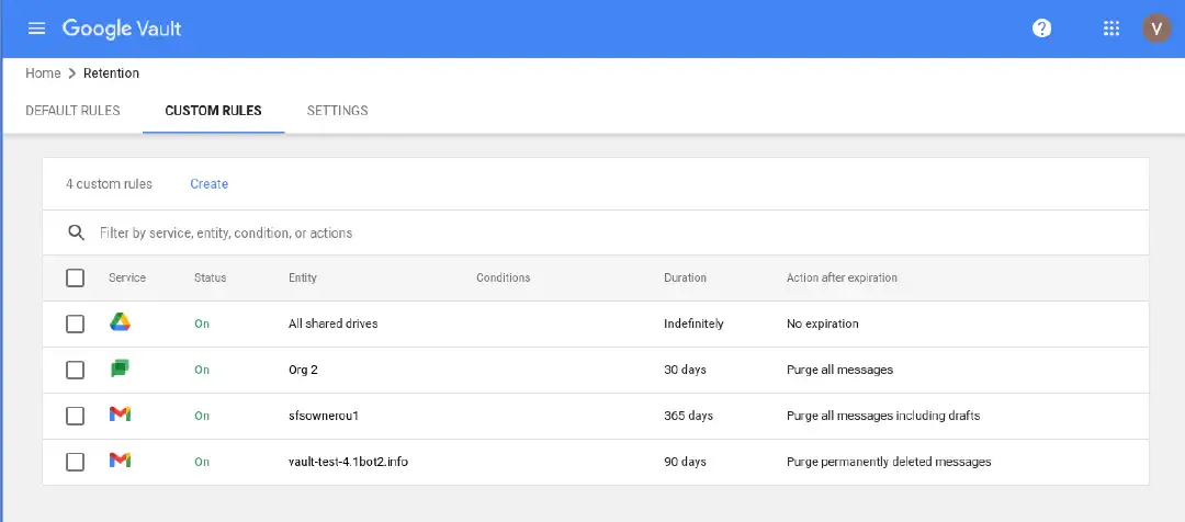 eDiscovery Tools in Vault